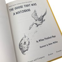 1967 The Goose That Was a Watchdog First Edition