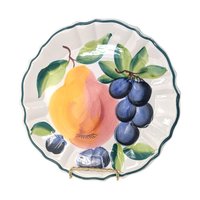 Set of 3 Vintage Italian Hand-Painted Fruit Plates