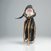 Vintage 15.5" Whimsical Fringe Santa Tabletop Decor
