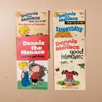 Vintage Dennis the Menace Softcover Book Set of 4
