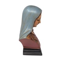 Vintage Holland Mold Hand-Painted Virgin Mary Bust