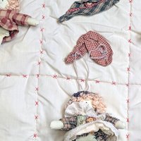 Vintage Large Handmade Textile Wall Hanging