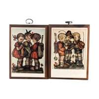 Pair of 1981 ARS Hummel Wood Wall Hangings