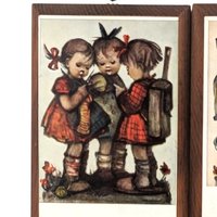 Pair of 1981 ARS Hummel Wood Wall Hangings