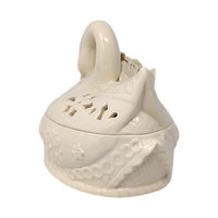Vintage Ceramic Christmas Swan Bowl