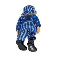 Vintage Blue Polka Dot Porcelain Clown Doll