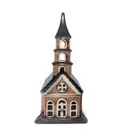 Vintage Ceramic Lighted Village Church
