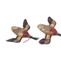 Vintage Painted Wooden Duck Decoy Ornaments