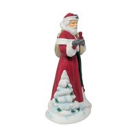 1994 Avon Santa With Cardinal Porcelain Figurine
