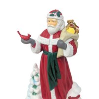 1994 Avon Santa With Cardinal Porcelain Figurine