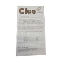 1972 Clue Parker Brothers Detective Game