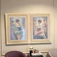 Large Vintage Ballerina Framed Art Prints