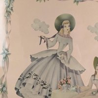 Vintage Southern Belle Tea Party Framed Print