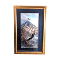 Signed Rick Kelley 'On Freedom's Wing' Eagle Print