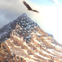 Signed Rick Kelley 'On Freedom's Wing' Eagle Print