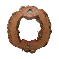 Vintage Hand-Painted Ceramic Nativity Wreath