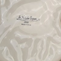 1999 St. Nicholas Square Cardinal Ceramic Candy Dish