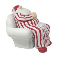 Vintage Dept 56 Silhouette 'Cat Nap' Santa Figure