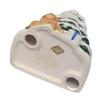 1980s Otagiri Christmas Bear and Tree Ceramic Napkin Holder