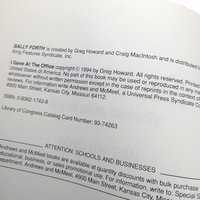 1990s The Far Side Gallery 4 and Sally Forth Softcover Comic Books