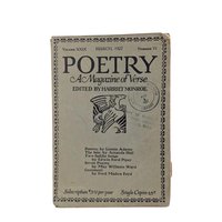March 1927 'Poetry A Magazine of Verse' Softcover