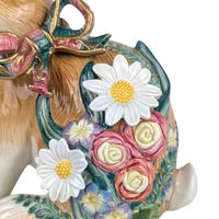 Vintage 1990s Fitz and Floyd Woodland Spring Rabbit Figure