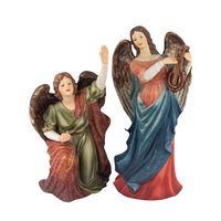 1999 Grandeur Noel Porcelain Angel Figurine Pair