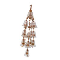 Vintage Beaded Clear Cup Wall Hanging Set