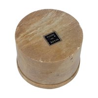 Vintage India Stone Trinket Box with Inlay Flower