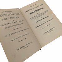 1870 English German Pocket Dictionary