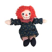 Vintage Raggedy Ann Book and Plush Doll Lot