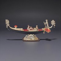 1960s Artigianato Veneto Boat Figurine