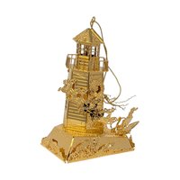 1998 Danbury Mint Gold Lighthouse Ornament