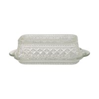 Vintage Anchor Hocking Wexford Clear Butter Dish