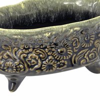 Vintage Hull B32 Green Ceramic Planter