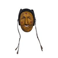 Mid-Century Hand-Carved Wooden Mask