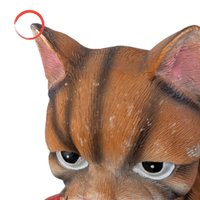 Vintage Resin Cat and Gnomes Figurine