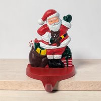 Vintage Cast Iron Christmas Stocking Holder Choice