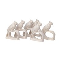 Vintage Ardalt Japan White Cardinal Napkin Rings
