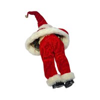 Vintage Elf Santa Gingerbread Shelf Sitter