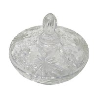 Vintage Anchor Hocking Prescut Covered Candy Dish