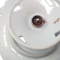 Vintage Reticulated Porcelain Fruit Pedestal Dish