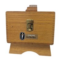 Vintage Esquire Wooden Shoe Care Chest