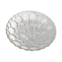 Vintage Federal Glass Pioneer Fruit Pattern Footed Bowl