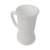 Set of 4 Vintage Federal Milk Glass Tavern Steins