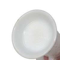 Set of 4 Vintage Federal Milk Glass Tavern Steins