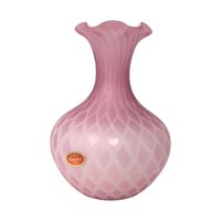 Murano Pink Diamond Quilt Vase