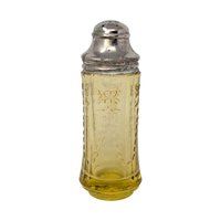 1930s Federal Glass Madrid Amber Shakers