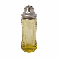 1930s Federal Glass Madrid Amber Shakers