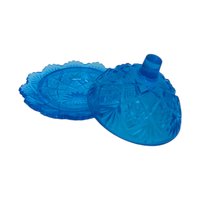 Westmoreland Blue Toy Sugar, Creamer and Butter Set